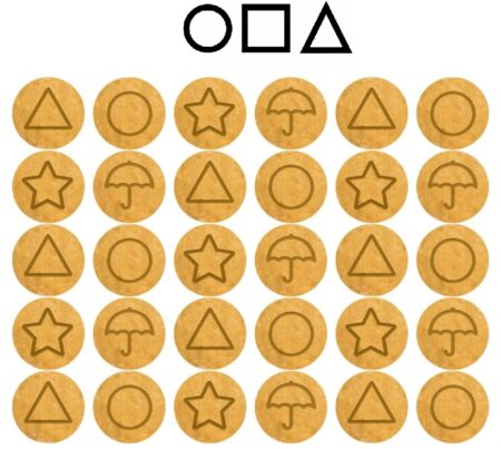 סט חותכני עוגיות בצורת משחקי הדיונון