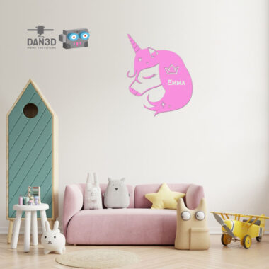 חד קרן בעיצוב אישי לחדרי ילדים