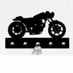 מתלה מפתחות דקורטיבי לקיר -אופנוע-